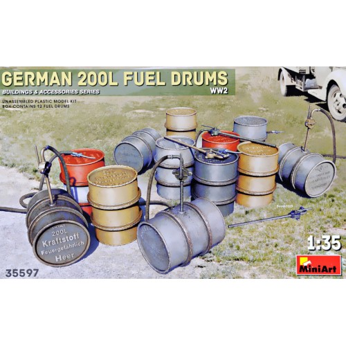 Набори деталіровки Набор немецких 200-литровых бочек горючего, Вторая мировая война