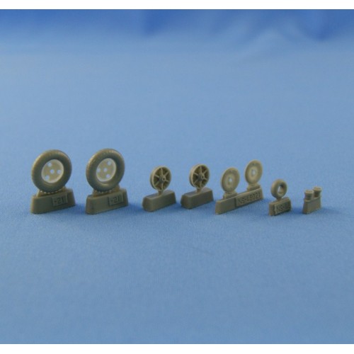 Набори деталіровки Колеса для Ме-109 F-2, с шинами "Continental", (смола)