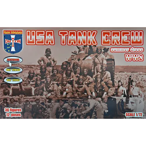 Фігури та мініатюри Американський танковий екіпаж у літньому обмундируванні, 2 МВ 1:72