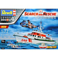 Подарочный набор с спасательным катером "Arkona" и вертолет Sea King mk 41 ур 4 м