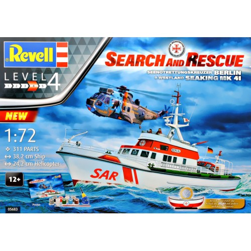 Подарункові набори Подарочный набор с спасательным катером "Arkona" и вертолет Sea King mk 41 ур 4 м