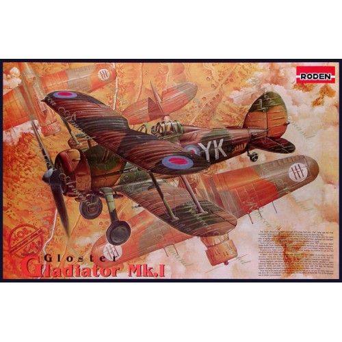 Літаки Британский биплан Gloster Gladiator Mk 1