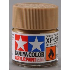 Акриловая краска 10мл Mini XF-59 пустынный желтый (матовая)