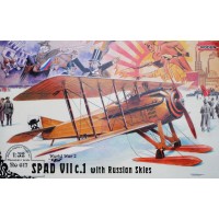 Истребитель SPAD VII C.1 с лыжами