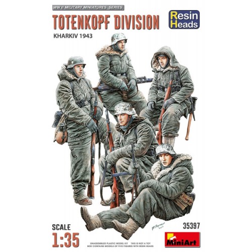 Моторизованная пехота "Тотенкопф". Харьков 1943 год, с дополнительными деталями (4 головы фигур из с