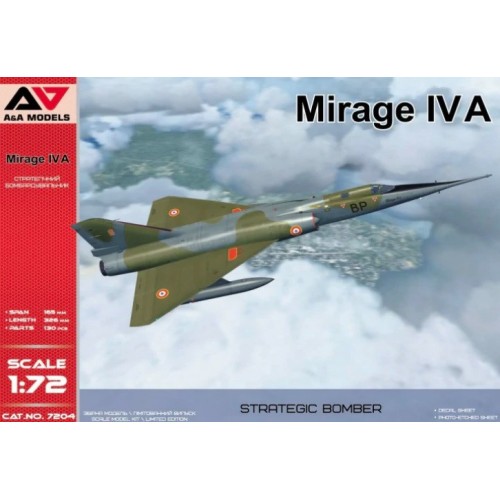 Збірна модель літака Стратегічний бомбардувальник Mirage IVP 1:72