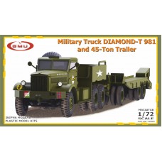 Военный тягач DIAMOND-T 981 с 45-тонным прицепом