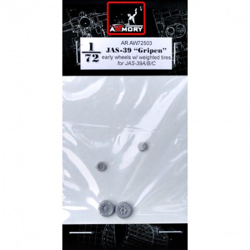 Наборы деталировки Колеса для самолета JAS-39 "Gripen", ранний тип 1:72