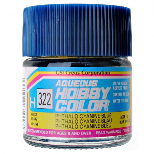 Фарба водорозчинна H322 Phthalo Cyanne Blue Глянец (H322)
