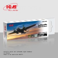 Набор акриловых красок для ночных бомбардировщиков Люфтваффе