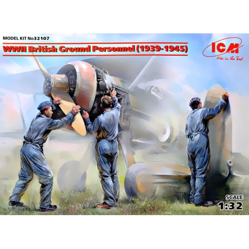Фігури та мініатюри Наземный персонал ВВС Великобритании II МВ (1939-1945) (3 фигуры)