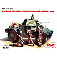 Французский командирский бронеавтомобиль Panhard 178 с экипажем