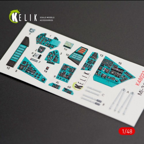 Декалі Декаль для вертолета MI-24V (интерьер), (Zvezda)