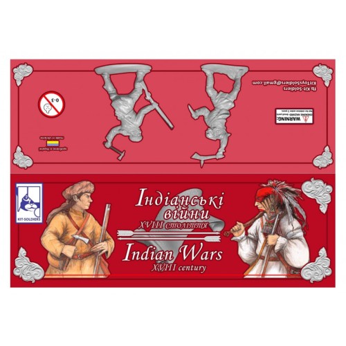 Фігури та мініатюри Индейские войны, XVIII ст. В наборе 2 фигурки