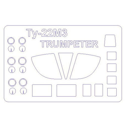 Декалі Маска для модели самолета Ту-22М3 (Trumpeter)