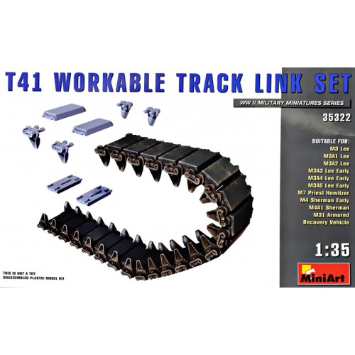 Набори деталіровки Набор рабочих гусеничных траков для танка Т41