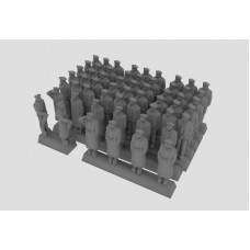 Набор фигур экипажа подводной лодки в зимней униформе, набор 1 (смола)