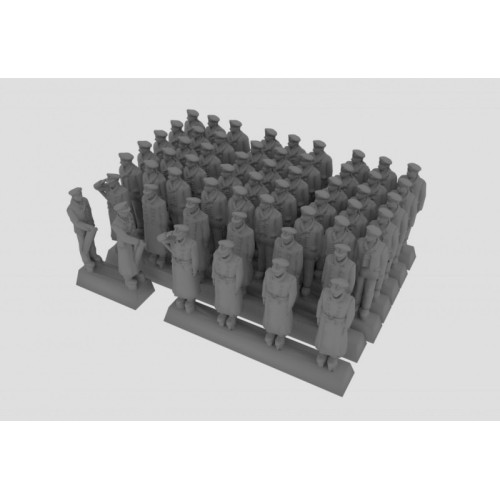 Фігури та мініатюри Набор фигур экипажа подводной лодки в зимней униформе, набор 1 (смола)