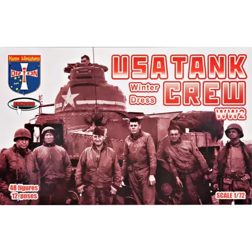 Фігури та мініатюри Танковий екіпаж США, Друга світова війна (зимова форма) 1:72