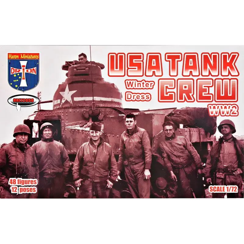 Збірна модель Танковий екіпаж США, Друга світова війна (зимова форма) 1:72
