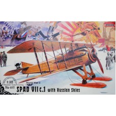 Истребитель SPAD VII C.1 с лыжами
