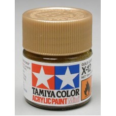 Акриловая краска 10мл Mini X-12 золотой лист (глянцевая)