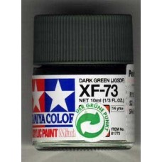 Акриловая краска 10мл Mini XF-73 темнозеленый японская армия (матовая)