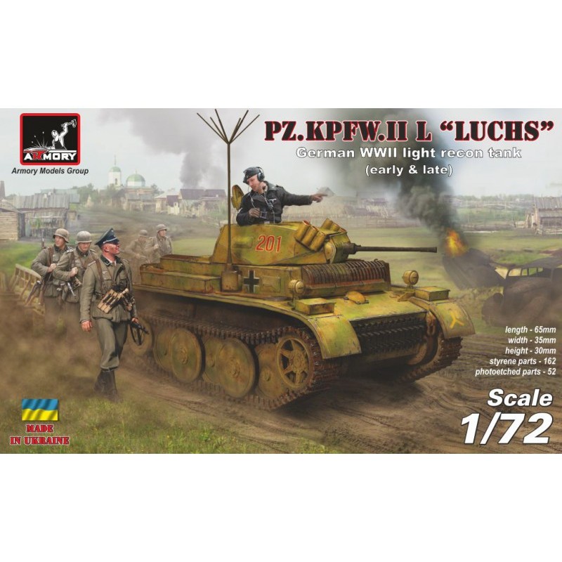 Збірна модель Немецкий легкий танк Pz.Kpfw.II Ausf.L "Luchs"