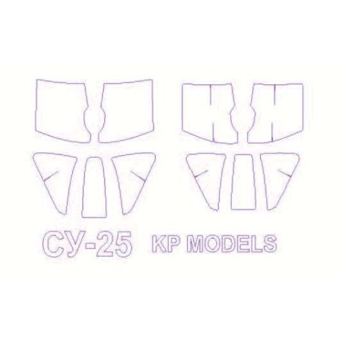 Маска для модели самолета Су-25К (KP Models)
