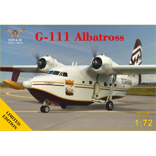 Збірна модель літака Багатоцільовий літак-амфібія G-111 Albatross 1:72