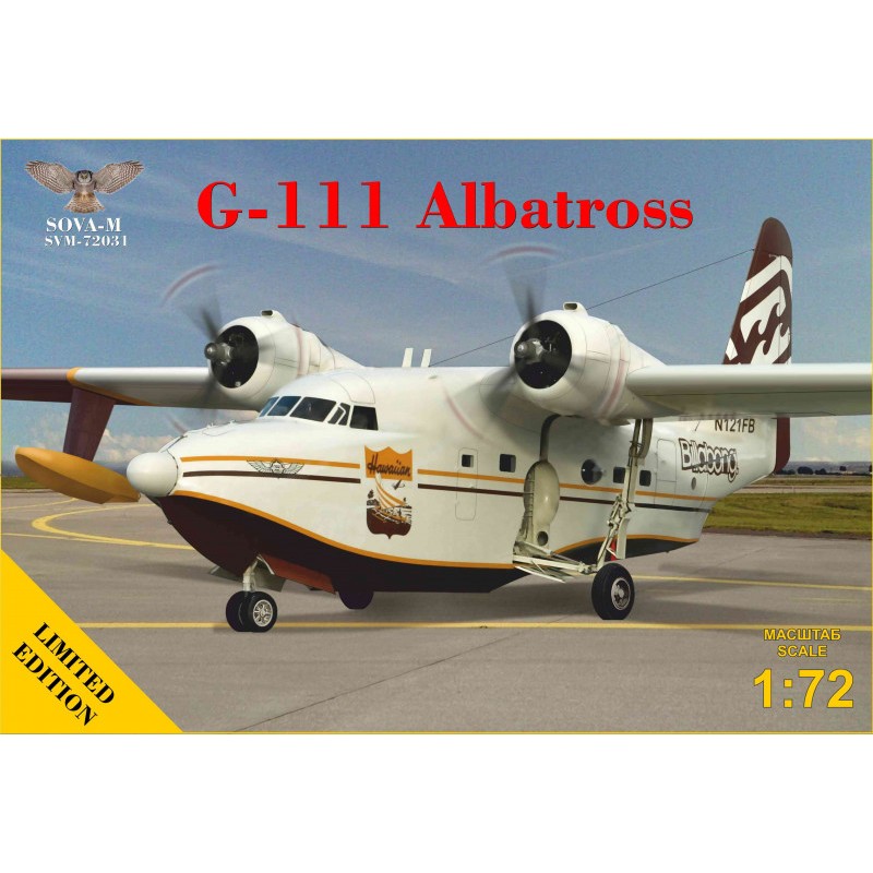 Збірна модель літака Багатоцільовий літак-амфібія G-111 Albatross 1:72