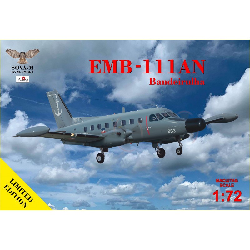 Збірна модель літака Морський патрульний літак Embraer EMB-111AN Bandeirulha 1:72