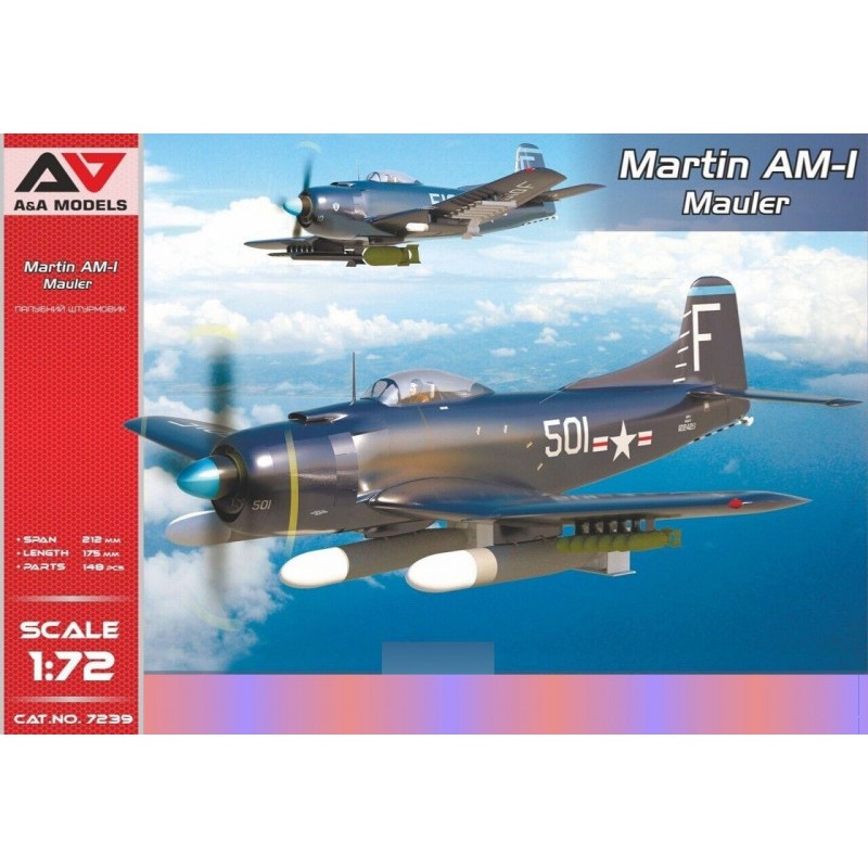 Збірна модель літака Палубный штурмовик Martin AM-1 Mauler 1:72