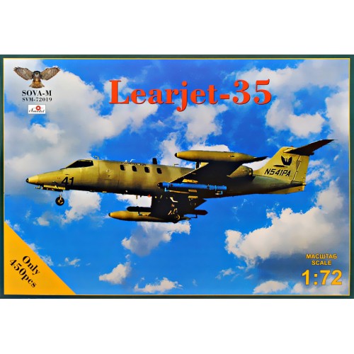 Збірна модель літака Реактивний адміністративний літак "Learjet 35" 1:72
