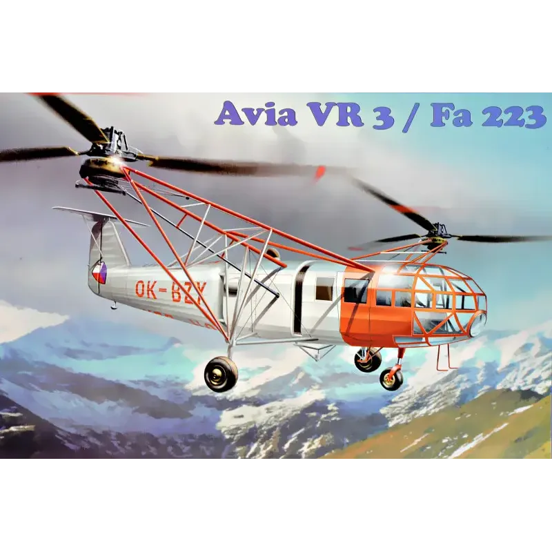 Збірна модель Транспортний вертоліт Avia Vr-3/Fa-223 1:72