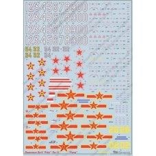 Декаль для самолета Лавочкин Ла-9 "Fritz", Ла-11 "Fang"