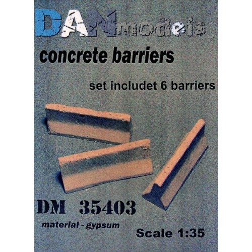 Будівлі та елементи Бетонные заграждения / набор для блокпоста, 6 шт.