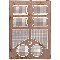 Фототравление: Надмоторные решетки для танка Sd.Kfz.182 King Tiger