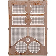 Фототравление: Надмоторные решетки для танка Sd.Kfz.182 King Tiger