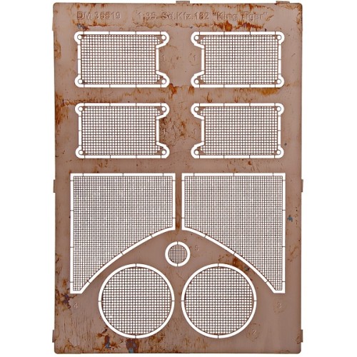 Фототравление Фототравление: Надмоторные решетки для танка Sd.Kfz.182 King Tiger