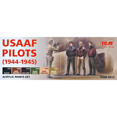 Набори водорозчинної фарби Набор красок для USAAF Pilots (1944-1945), 6 шт.
