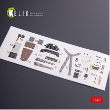 Декаль для модели самолета BF-109E (интерьер), (Wingsy Kits)