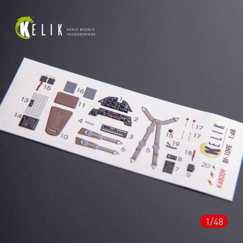 Декали Декаль для модели самолета BF-109E (интерьер), (Wingsy Kits)