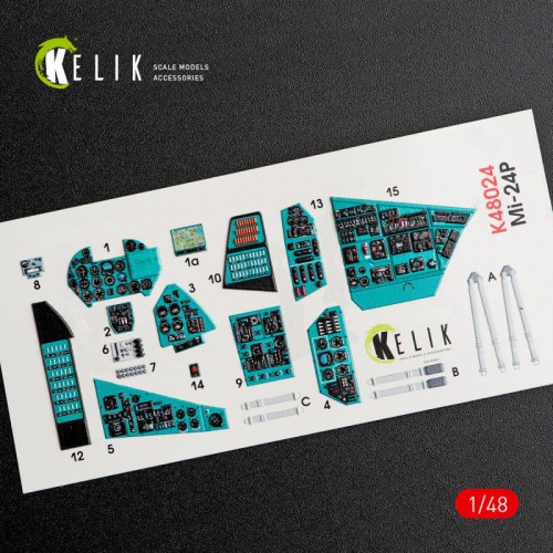 Декалі Декаль для вертолета MI-24P (интерьер), (Zvezda)