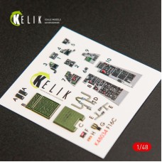 Декаль для модели самолета F-16C "Fighting Falcon" (интерьер), (Kinetic)