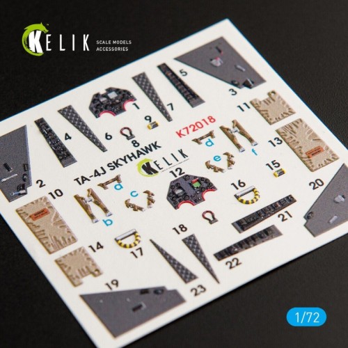 Декали Декаль для модели самолета TA-4J Skyhawk (интерьер), (Fujimi/Hoby 2000)