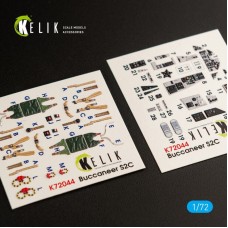Декаль для модели самолета Blackburn Buccaneer S.2C (интерьер), (AirFix)