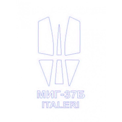 Декалі Маска для модели самолета МиГ-37Б (Italeri) 1:72