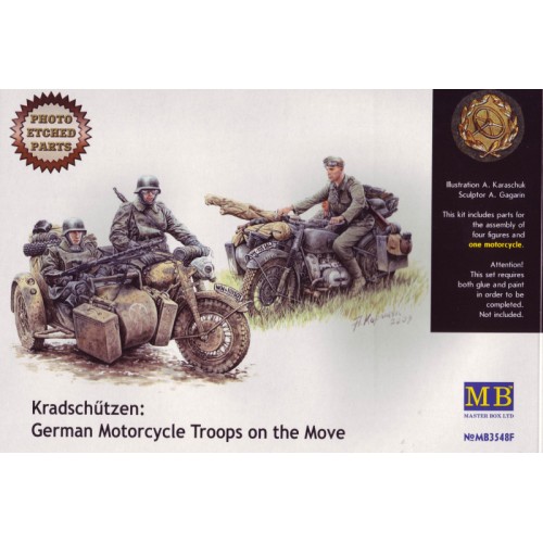 Фігури та мініатюри Kradschutzen: Германский мотоциклетный взвод
