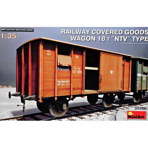 Вагони та поїзди Железнодорожный крытый вагон 18 т. Тип "НТВ"